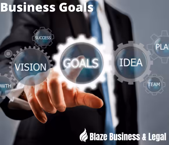 Image of a businessman identifying business goals. Business Improvement - Blaze Business & Legal
