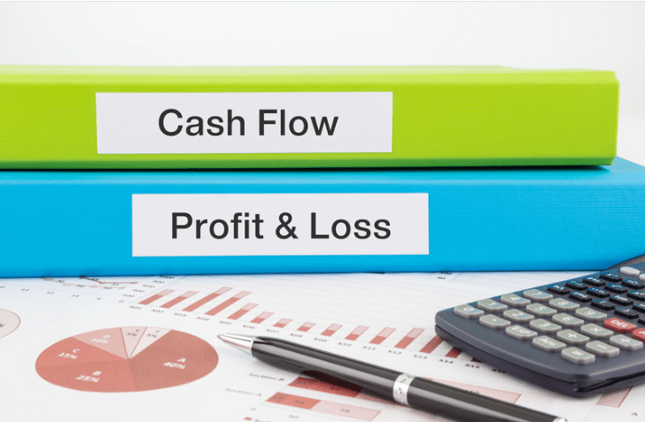 Cash flow and profit and loss folders