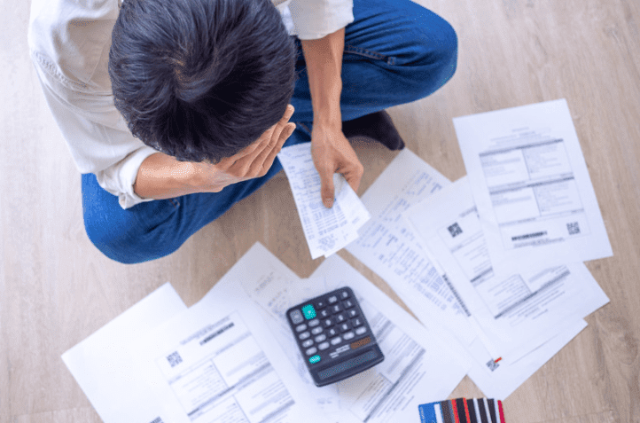 Man struggling with how to improve his cash flow