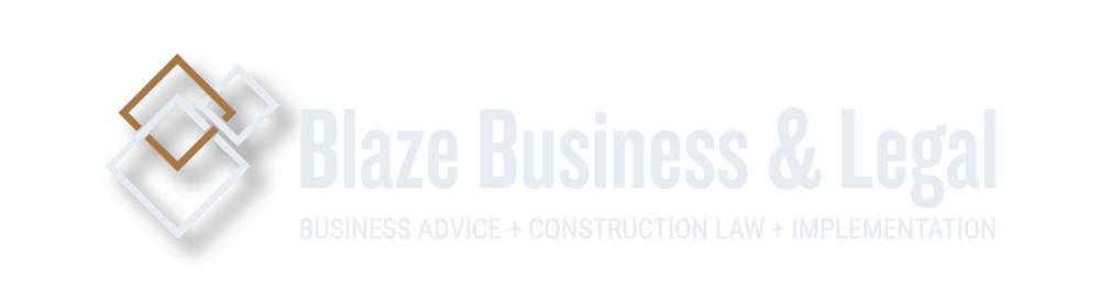 Blaze Business & Legal Logo - Business Advice + Construction Law + Implementation