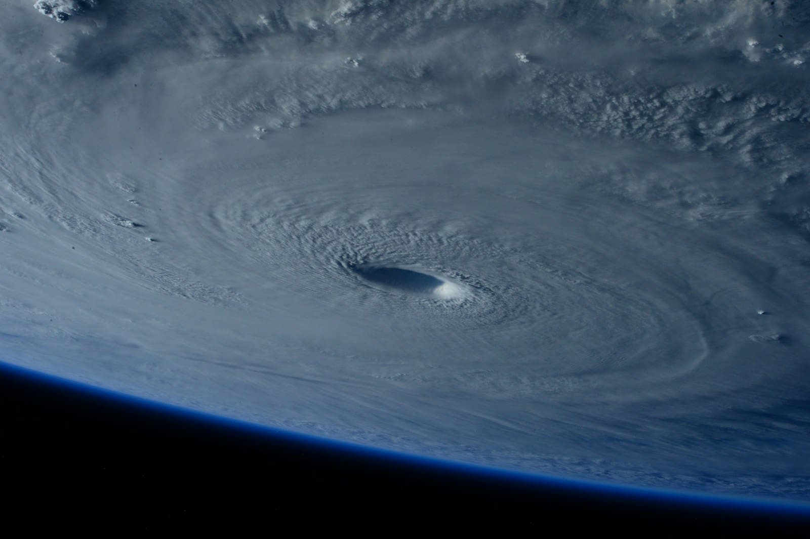 Cyclone as seen from space. NASA Photograph. Is a cyclone a force majeure event in a construction contract