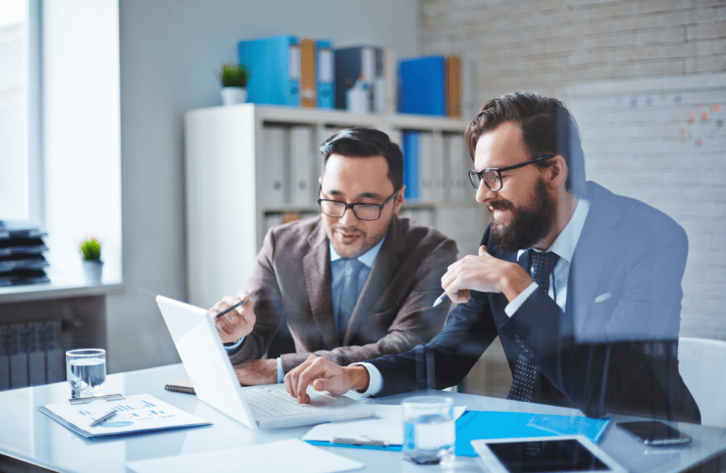 How our Contract Review Lawyer can save you money 9 Business advisor giving advices and recommendations to his client. Business Advice. Contract Review Lawyer