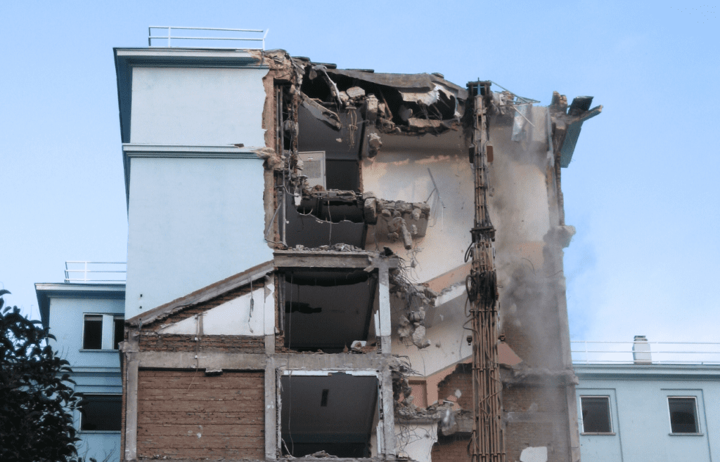 DLP Meaning – What is the Defects Liability Period in Construction? 3 Partially demolished multi-story building. DLP Meaning