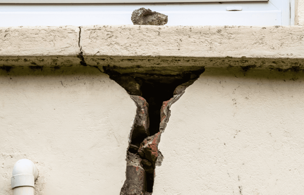 DLP Meaning – What is the Defects Liability Period in Construction? 7 A large crack in a building wall. DLP Meaning