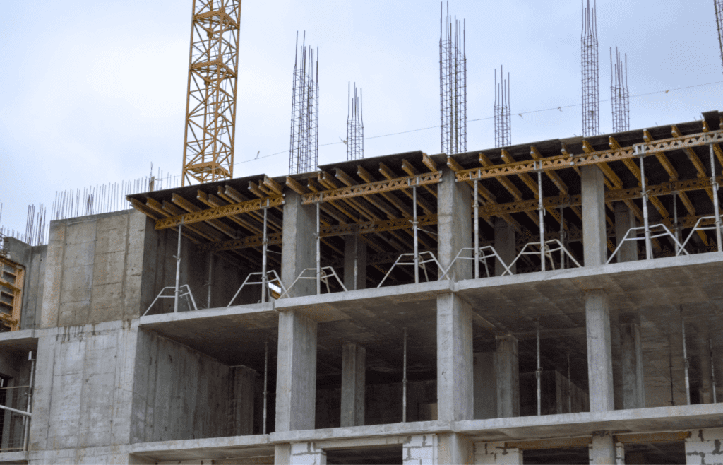 DLP Meaning – What is the Defects Liability Period in Construction? 18 An under-construction building with a steel and concrete structure. DLP Meaning
