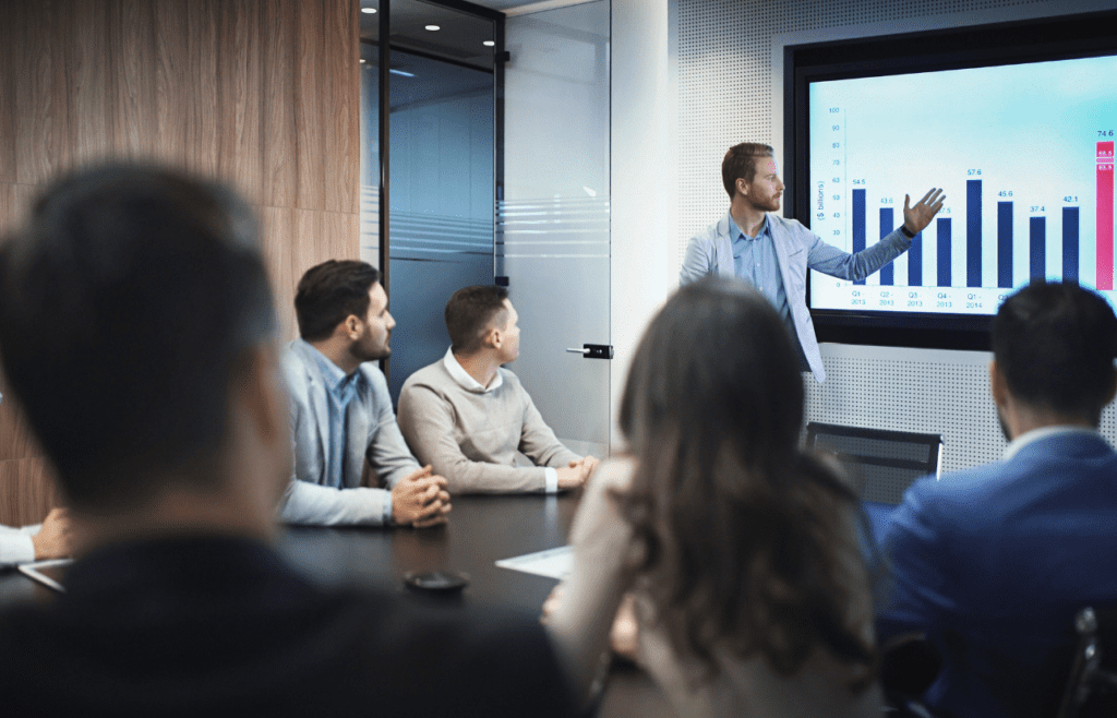 What is the Management Consulting Industry – A Practical Guide for Australian Businesses 11 Management Consultant presents the business status to his clients. Managment Consulting Industry
