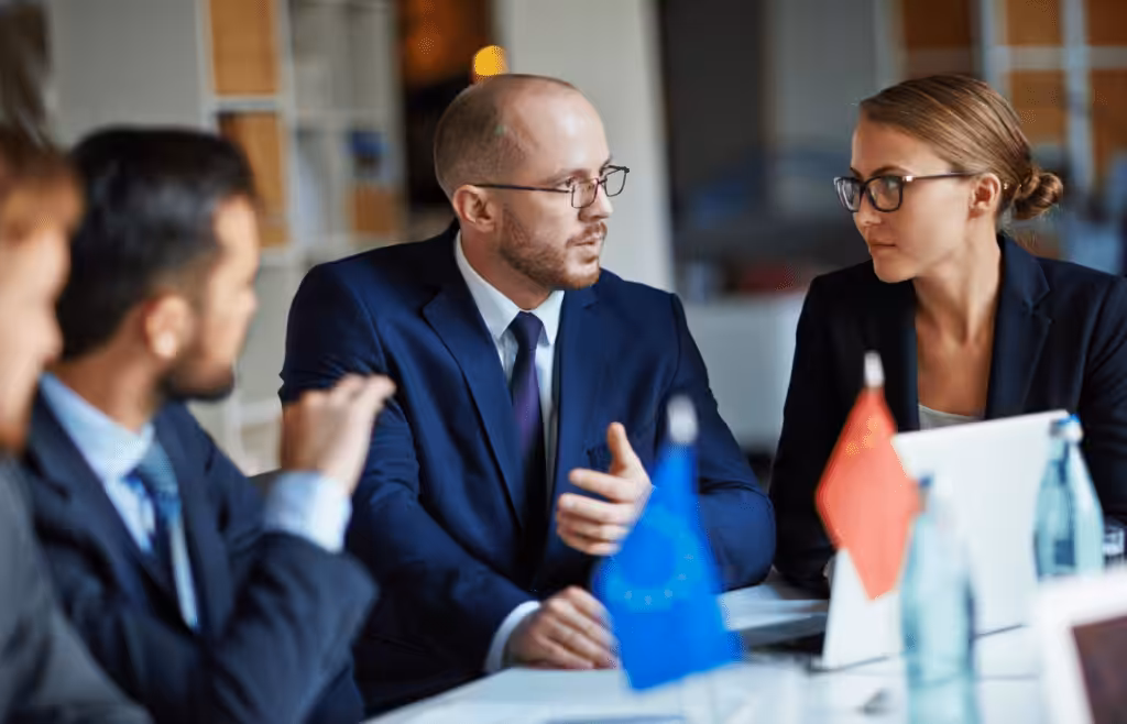 Business people participating in a meeting. Management Consulting Companies Australia. Brisbane Consultant