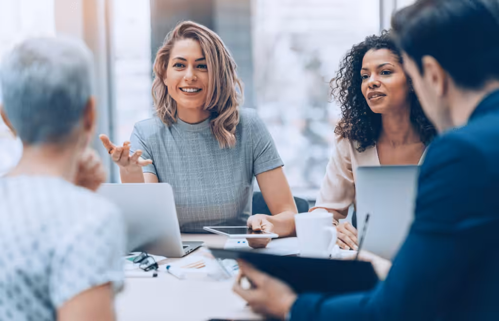 Business people collaborating and sharing ideas for the business. Management Consulting and Strategy Consulting. Consultant Brisbane