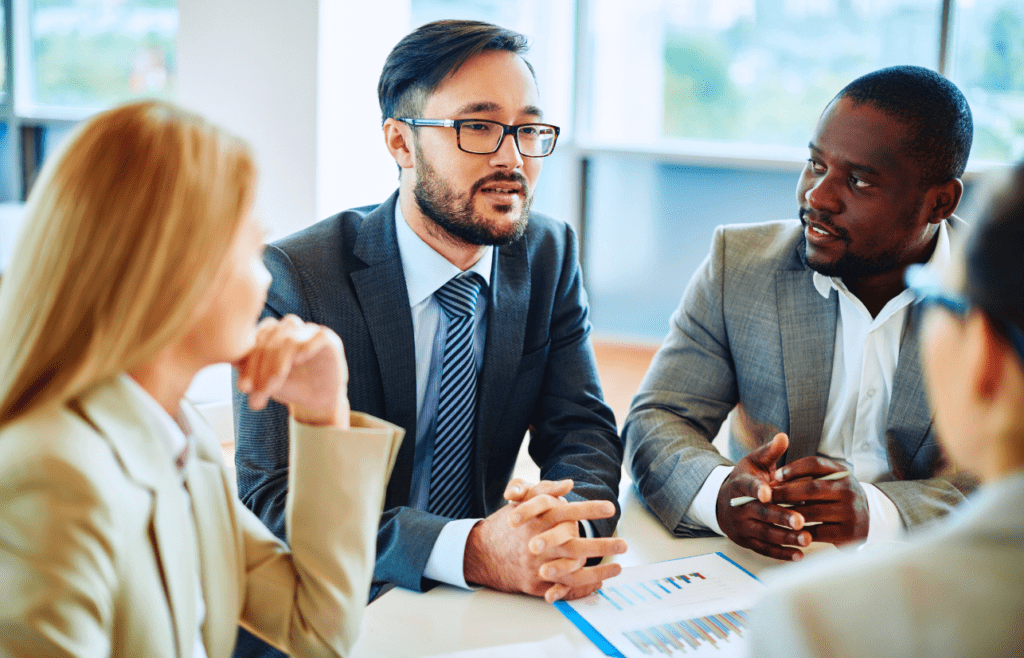 Management Consulting – A Straightforward Guide for Australian Business Owners 3 Business people collaborating ideas. Management Consulting