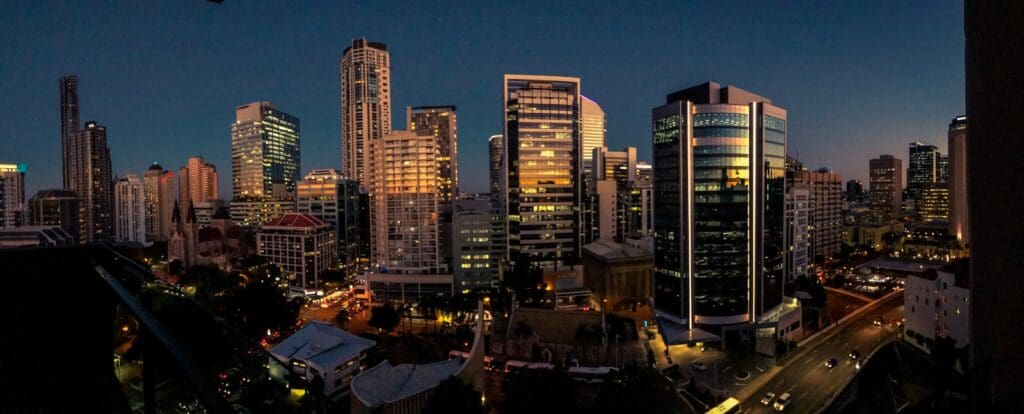 Brisbane city skyline - Brisbane 2032 Olympics - Blaze Business & Legal