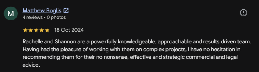 Client Testimonial - Matthew Boglis - Blaze Business & Legal
