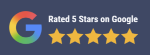 5 stars. Rated five stars on Google.