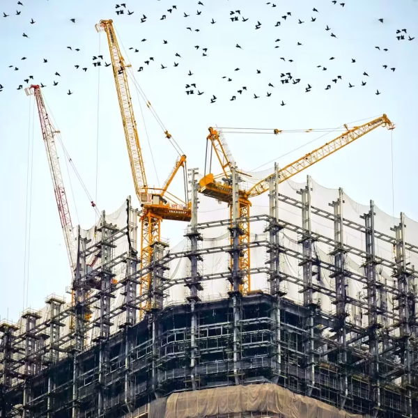 Cranes on top of building. AS2124 construction contract. Construct Only. AS2124-1992. Business Growth Strategist